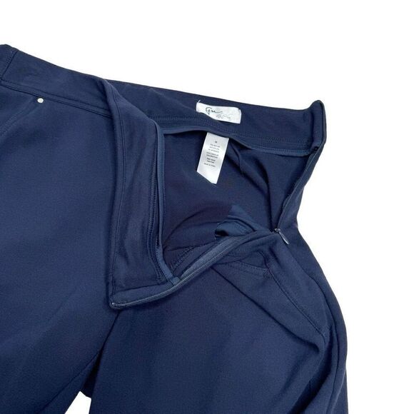 Greg Norman navy blue jersey knit Bermuda golf shorts size M - Picture 7 of 11